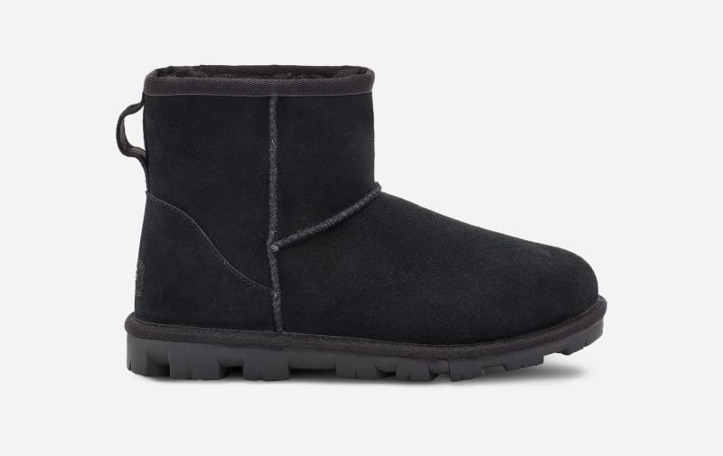 UGG® Essential Mini-laars voor dames in Black, Maat 36, Leder