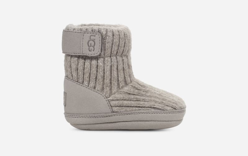 UGG® Skylar Slipper in Grey, Size 0.5, Leather