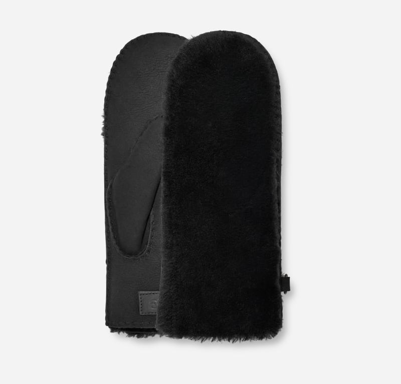 UGG® Want met zichtbare sheepskin in Black, Maat L/XL, Shearling