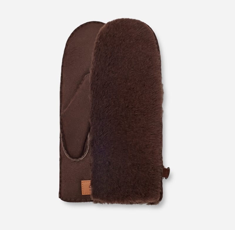 UGG® Want met zichtbare sheepskin in Brown, Maat L/XL, Shearling