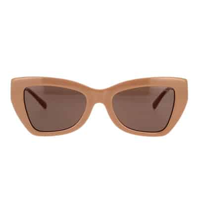 Unieke Cat-Eye zonnebril met bruin montuur en bijpassende lenzen Michael Kors , Brown , Unisex