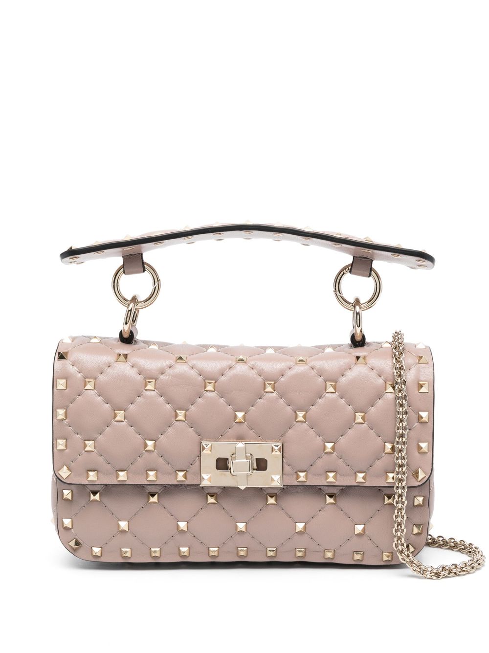 Valentino Garavani Rockstud gewatteerde tas - Beige