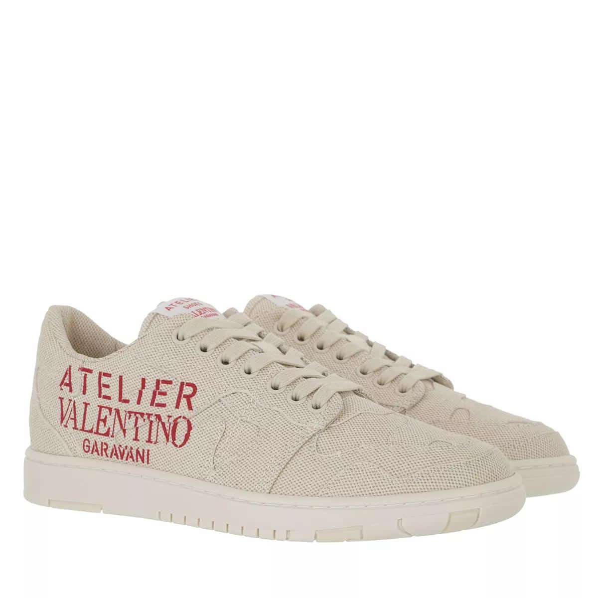 Valentino Garavani Sneakers - Atelier 07 Camouflage Low Top Sneaker Canvas in beige