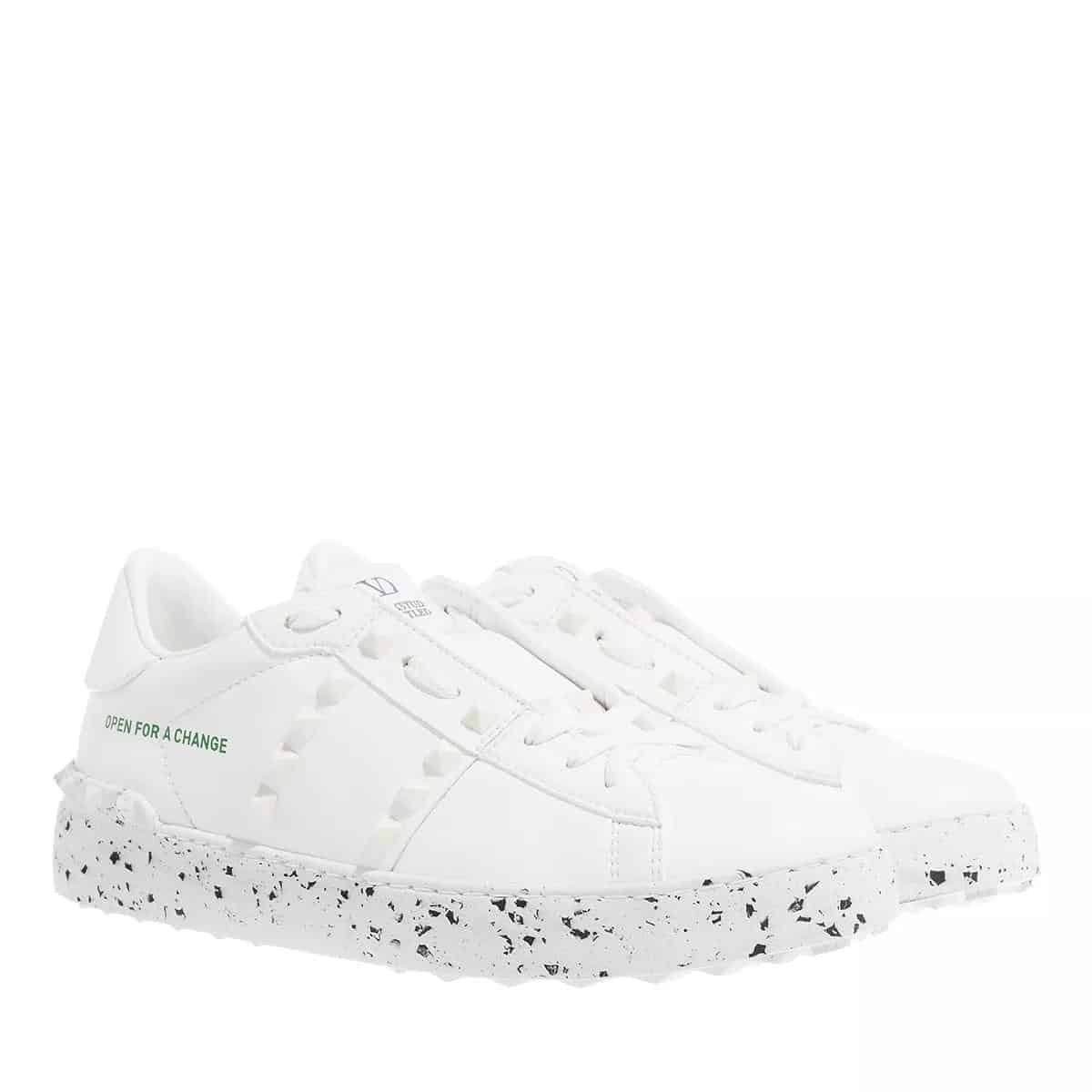 Valentino Garavani Sneakers - Sneaker Leather Rockstud in wit