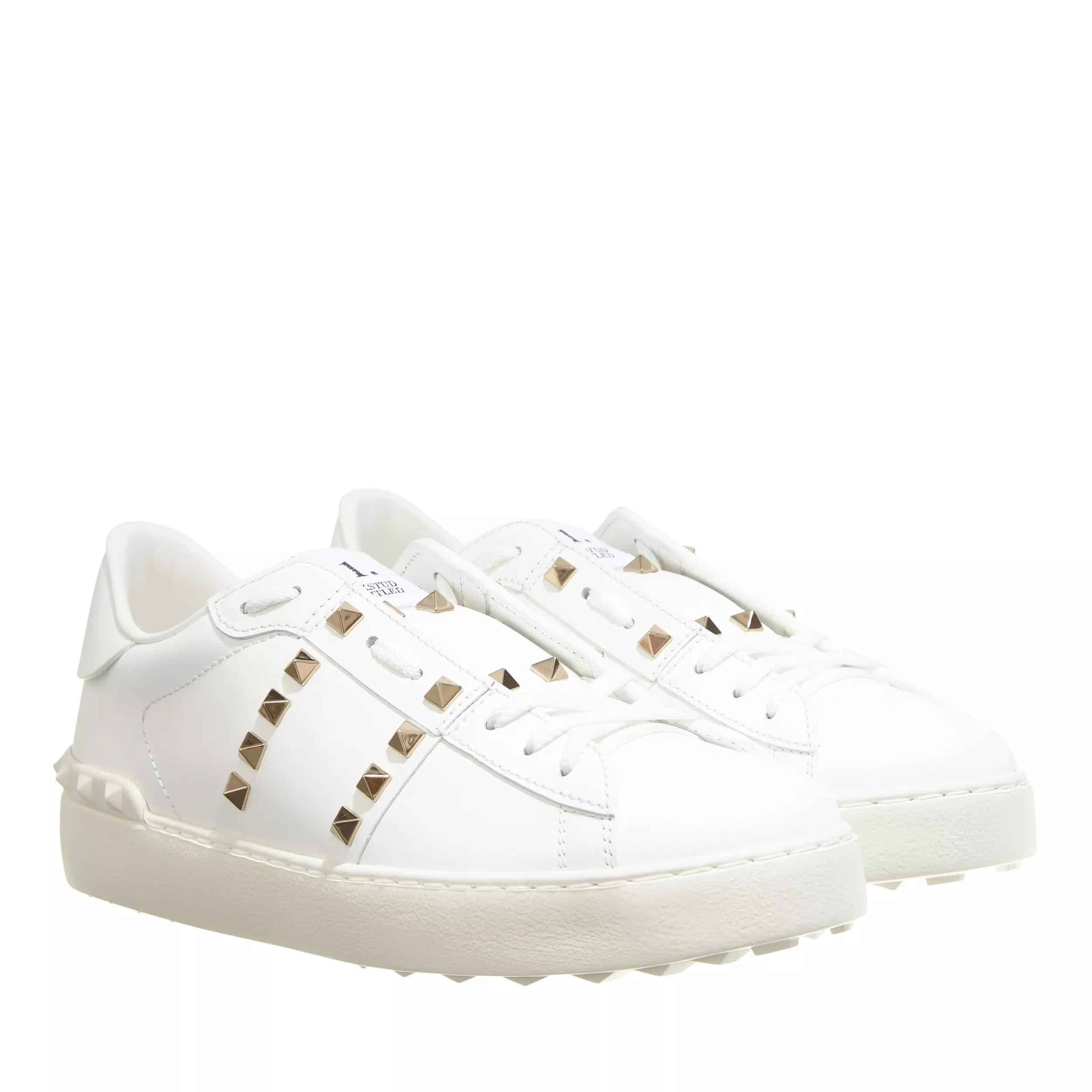 Valentino Garavani Sneakers - Studded Low Top Sneakers in wit