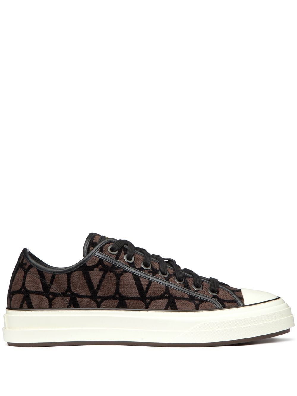 Valentino Garavani Sneakers met print - Bruin