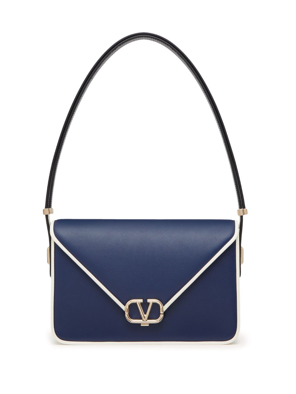 Valentino Garavani VLogo Letter tweekleurige tas - Blauw