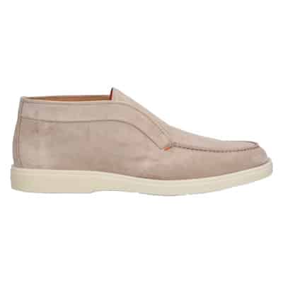 Velours Desert Boot Enkellaarzen Santoni , Beige , Heren