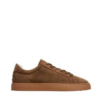 Verfijnde Bruine Sneakers met MiniHeren Lijnen Tod's , Brown , Heren