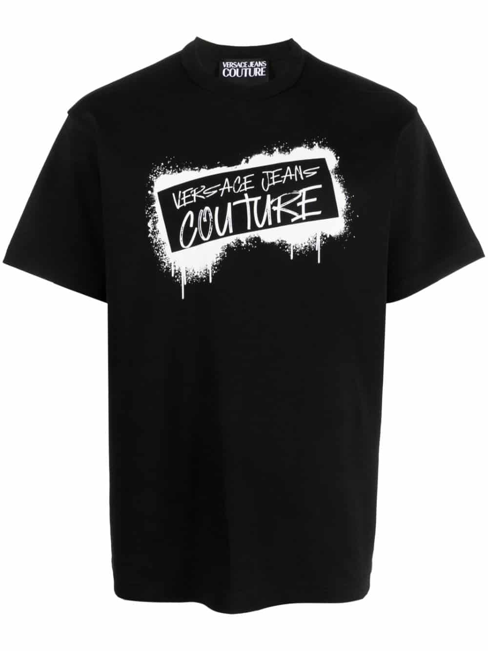 Versace Jeans Couture T-shirt met logoprint - Zwart