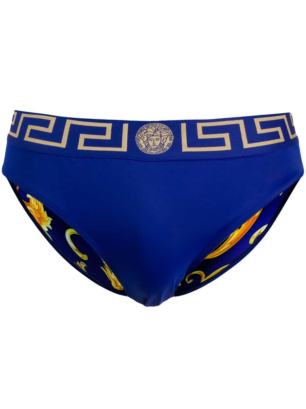 Versace Zwembroek met Greca print - Blauw