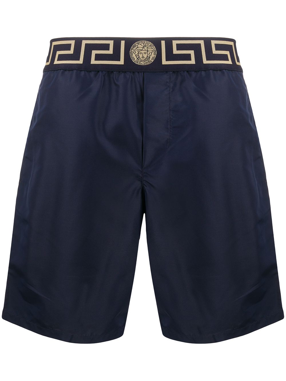 Versace Zwembroek met Greca print - Blauw