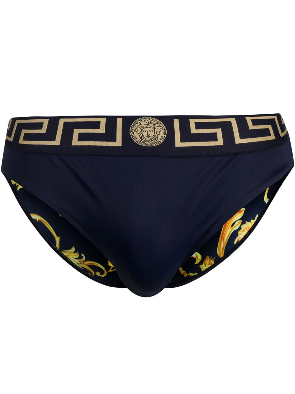 Versace Zwembroek met Griekse print - Blauw