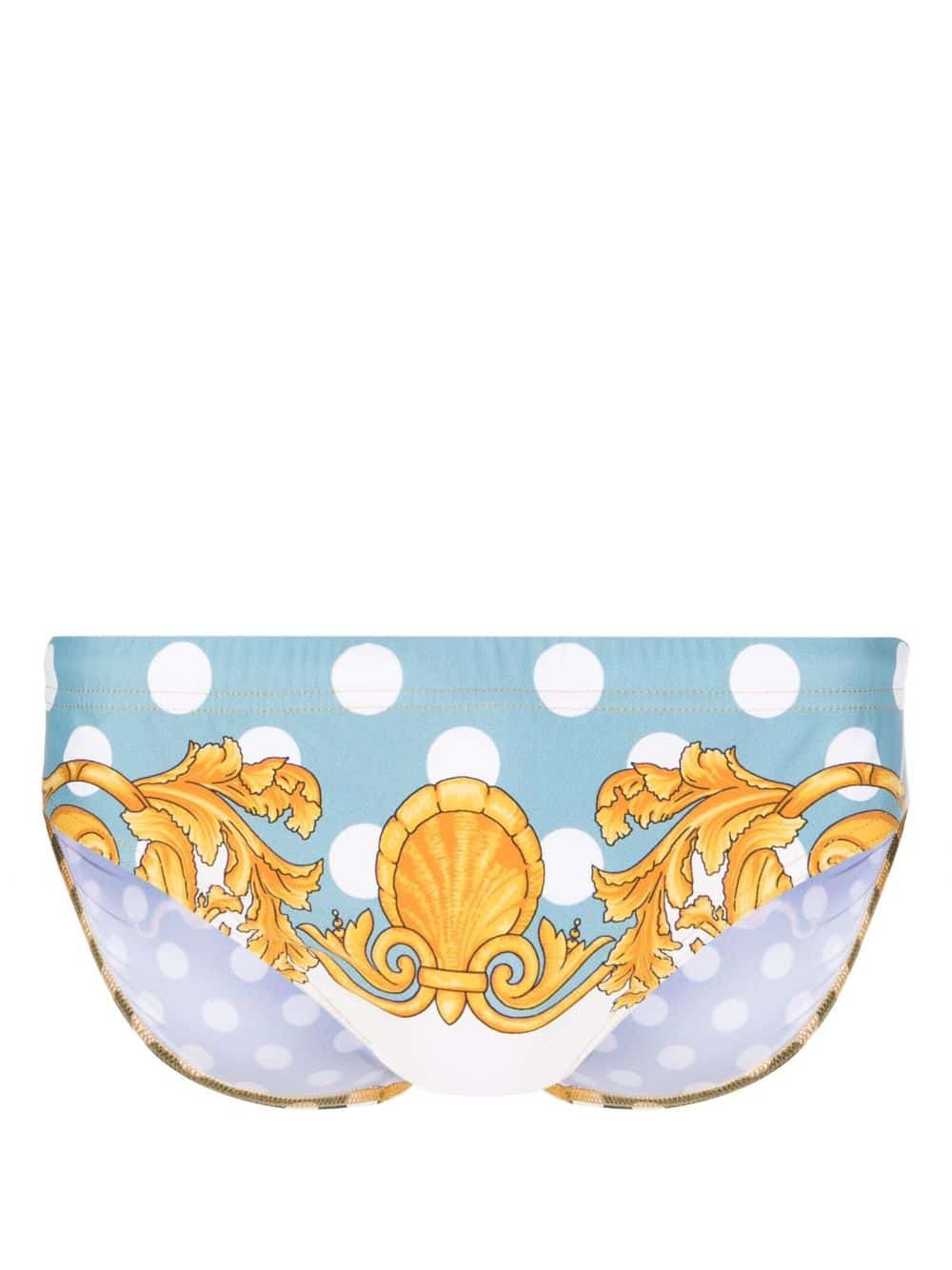 Versace Zwembroek met barokprint - Blauw