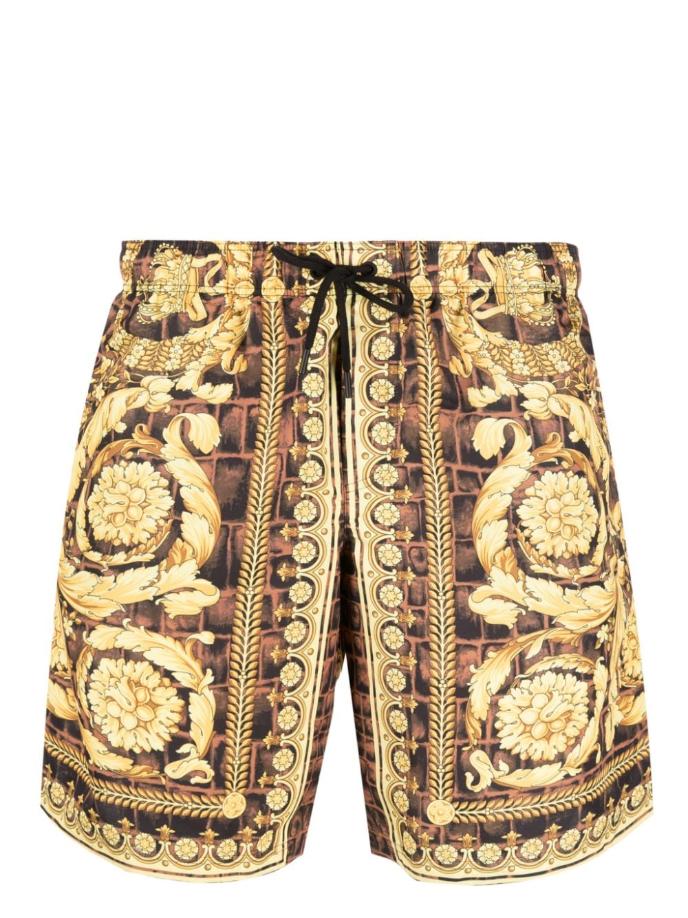 Versace Zwembroek met print - Bruin