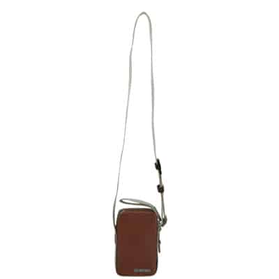 Verticale Leren Crossbody Tas Jacquemus , Brown , Heren