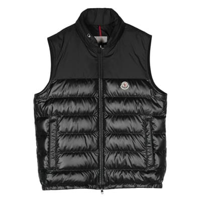 Vests Moncler , Black , Heren