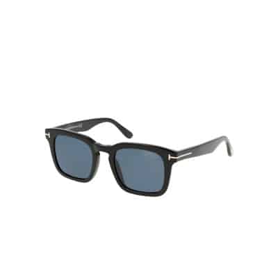 Vierkante Gepolariseerde Zonnebril Tom Ford , Black , Unisex