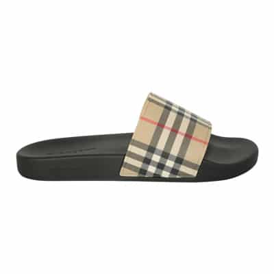 Vintage Check Patroon Ronde Neus Schoenen Burberry , Beige , Heren