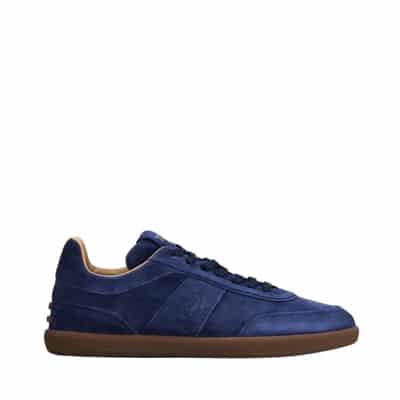 Vintage Suède Sneakers met Rubberen Studs Tod's , Blue , Heren