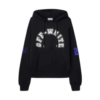 Voetbal Hoodie Off White , Black , Heren