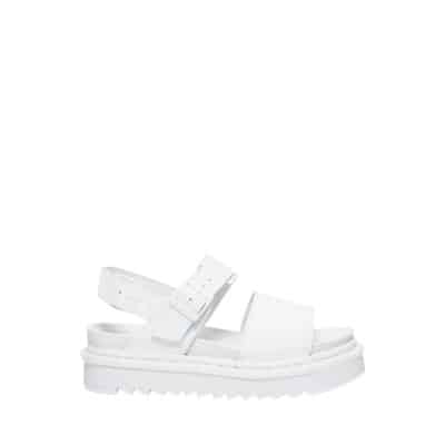 Voss Mono Platte Sandalen Dr. Martens , White , Dames