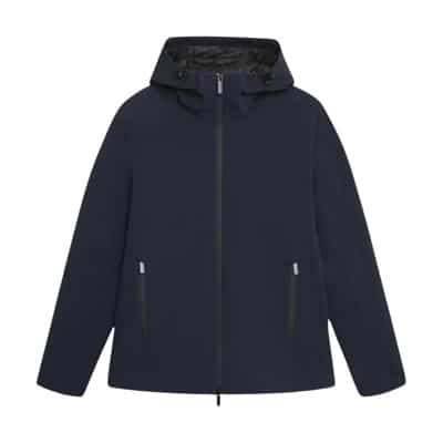 Waterdichte Softshell Herenjas Woolrich , Blue , Heren