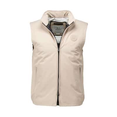 Wind- en waterdichte bodywarmer met logo Woolrich , Brown , Heren