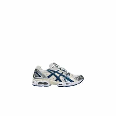 Witte Leren Sneakers met Yoke Design Asics , White , Dames