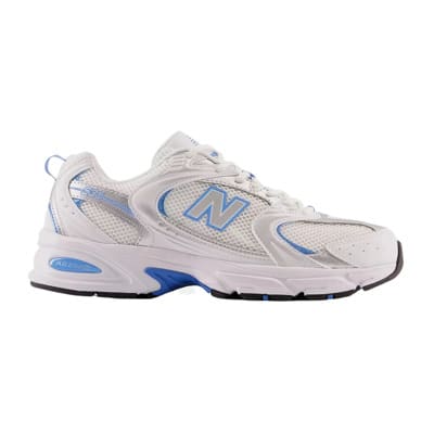 Witte Metallic Blauwe Sneakers 530 New Balance , White , Dames