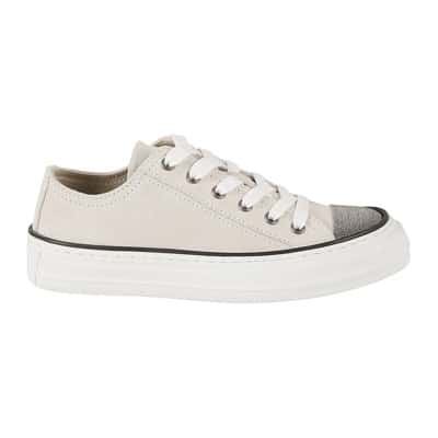 Witte Sneakers Brunello Cucinelli , White , Dames