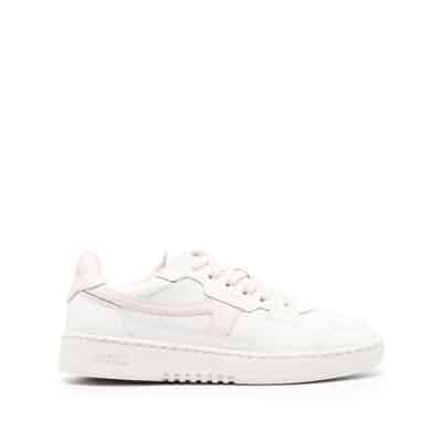 Witte Sneakers met Logo Patch en Goudkleurige Letters Axel Arigato , White , Dames