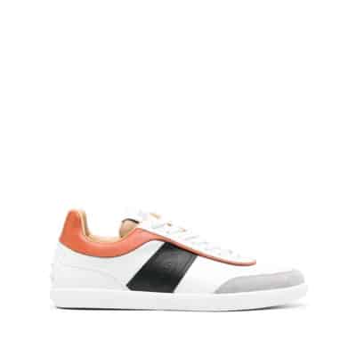 Witte Sneakers met Rondeeus en Vetersluiting Tod's , White , Dames