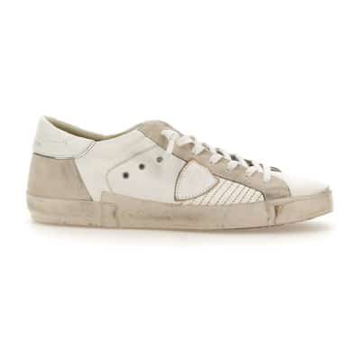 Witte Sneakers van Philippe Model Paris Philippe Model , White , Heren