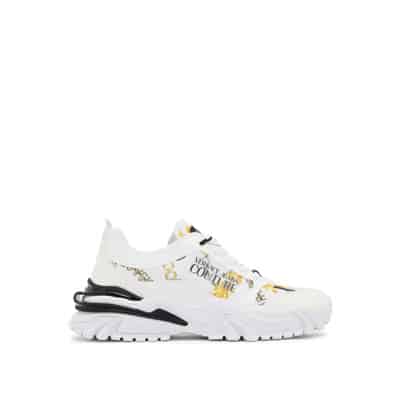 Witte Sneakers voor Heren Versace Jeans Couture , White , Heren