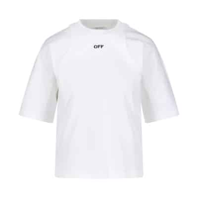 Witte T-shirts en Polos Off White , White , Dames