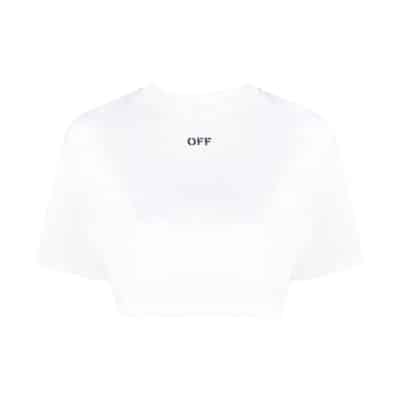 Witte T-shirts en Polos Off White , White , Dames