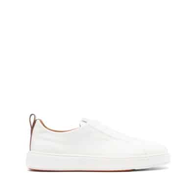 Witte Victor Sneakers Santoni , White , Heren