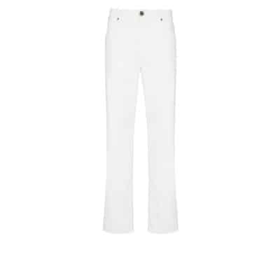 Witte denim jeans Balmain , White , Heren