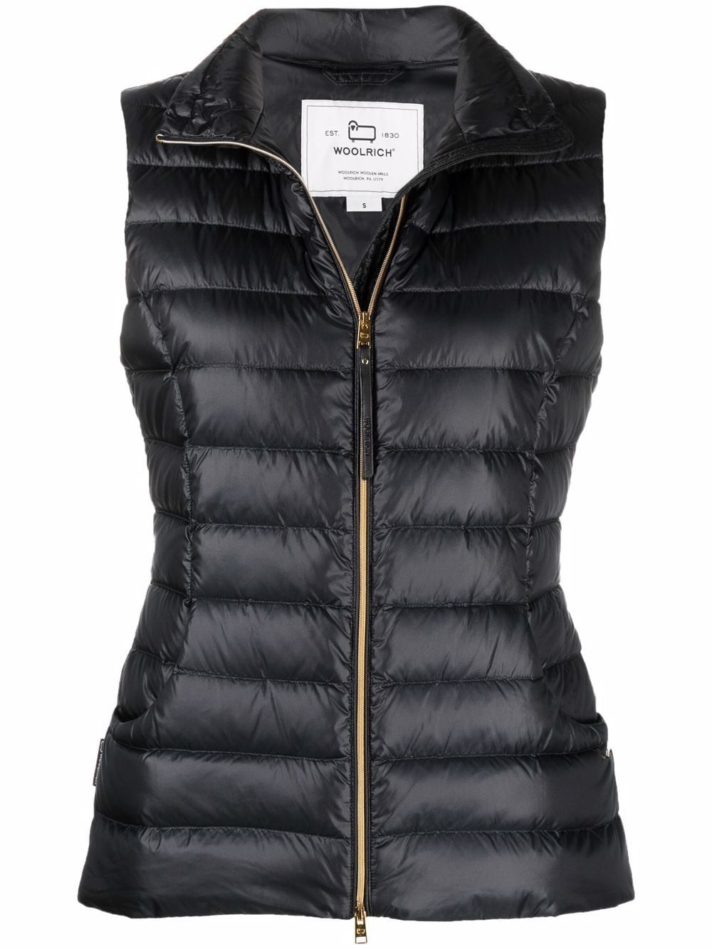 Woolrich Bodywarmer met gewatteerde afwerking - Zwart