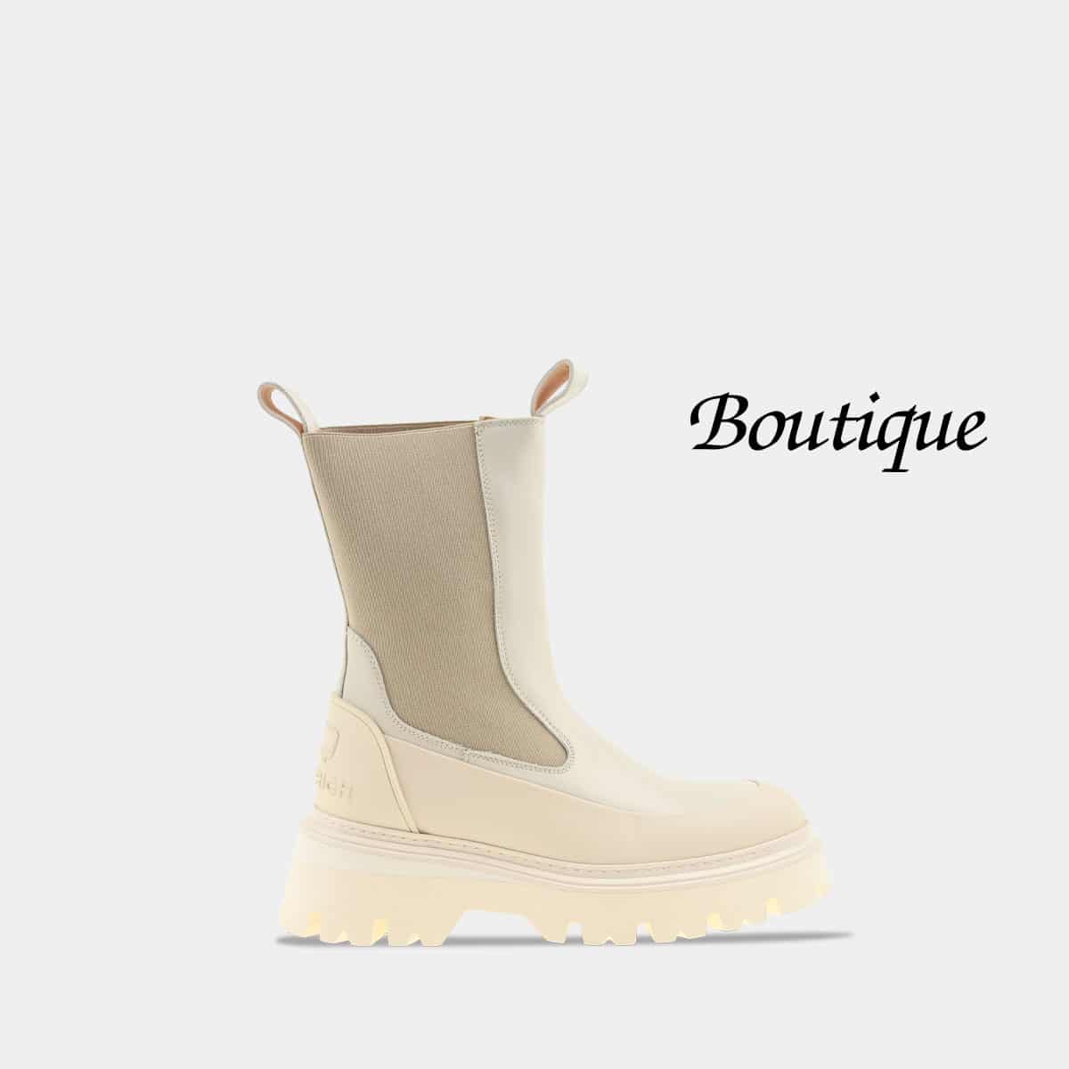 Woolrich High Chelsea Boot Beige Dames