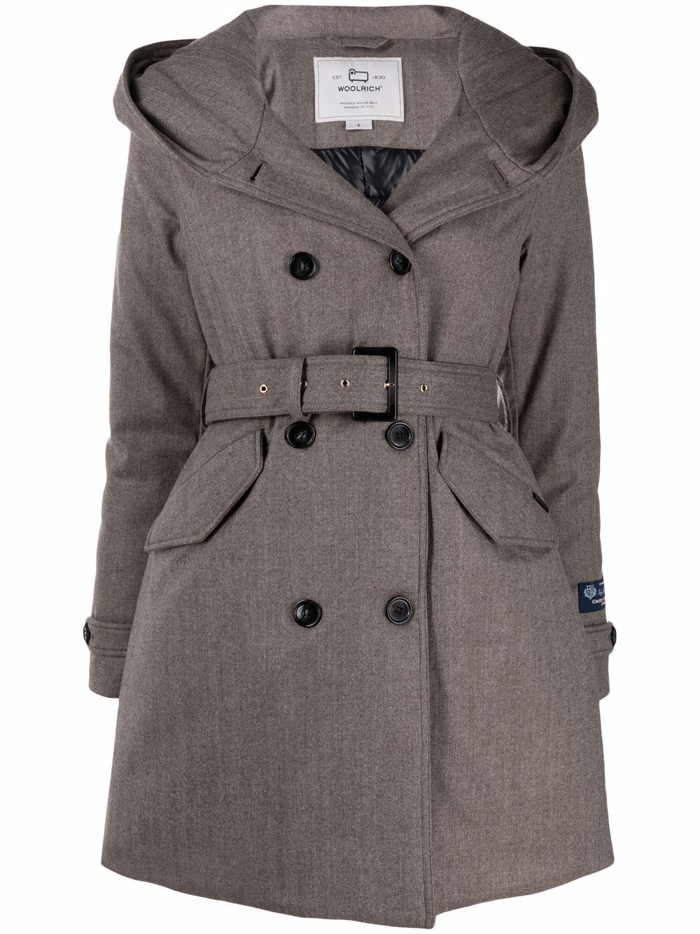 Woolrich Jas met capuchon - Bruin