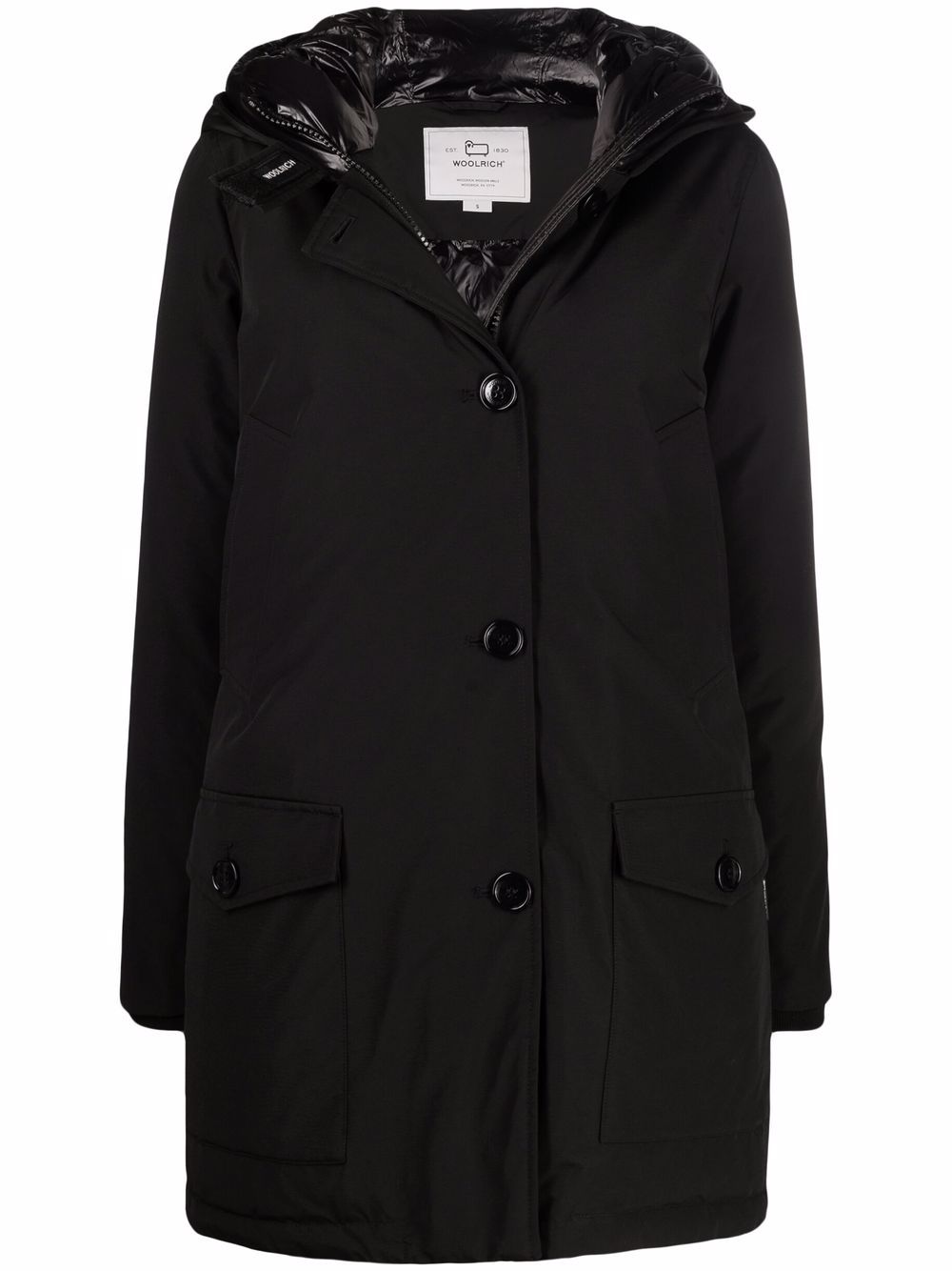 Woolrich Jas met capuchon - Zwart