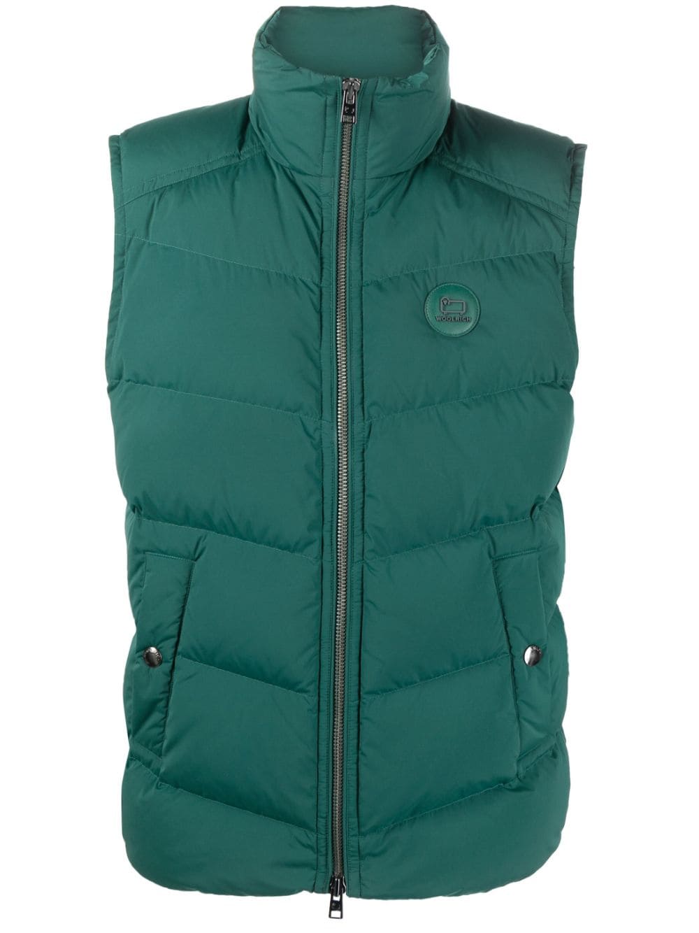 Woolrich Spencer met logopatch - Groen