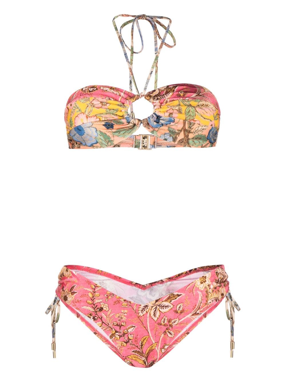 ZIMMERMANN Bikini met bloemenprint - Roze