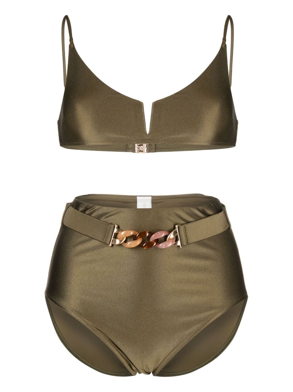 ZIMMERMANN Bikini met kettingdetail - Groen