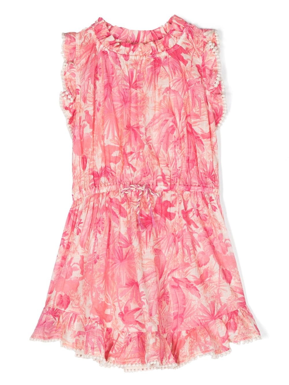 ZIMMERMANN Kids Jurk met bloemenprint - Roze