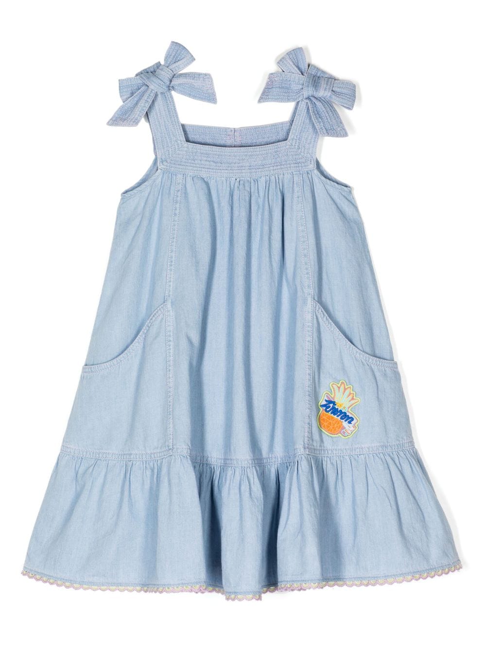 ZIMMERMANN Kids Mouwloze spijkerjurk - Blauw