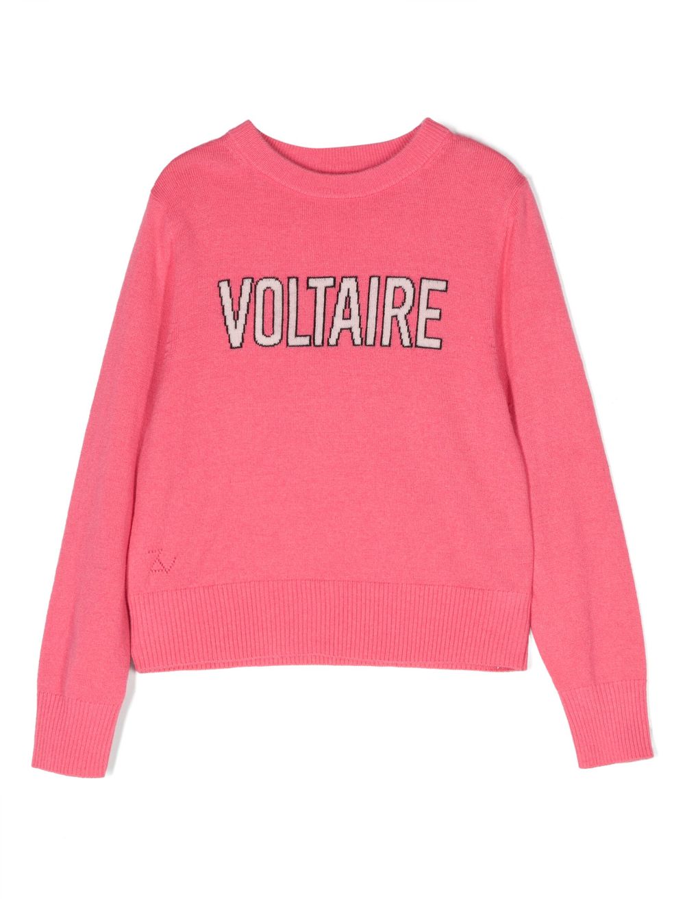 Zadig & Voltaire Kids Intarsia trui - Roze