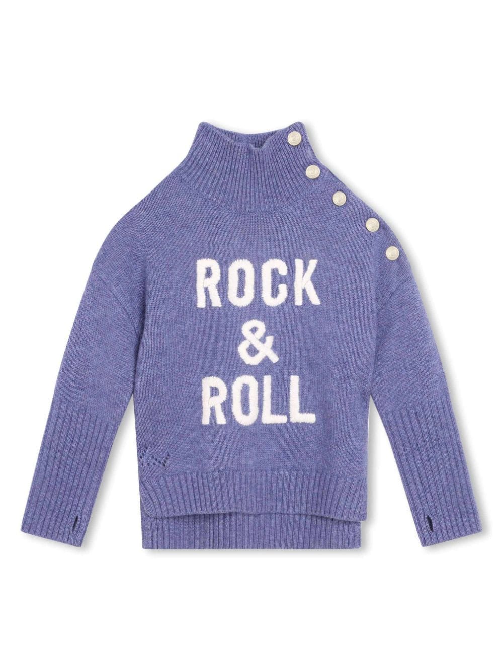 Zadig & Voltaire Kids Trui met ronde hals - Paars